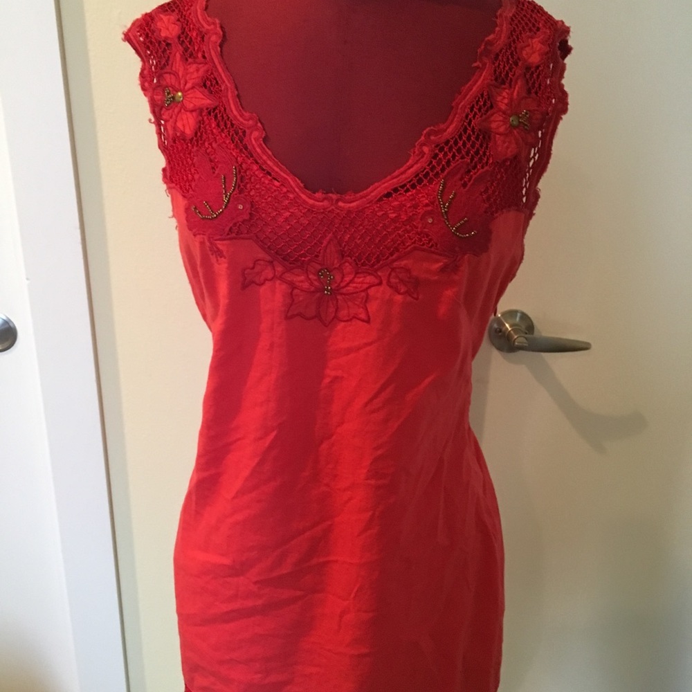 Free People Dress Small Red